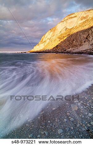 Sunset at the beach Meakoz. Vizcaya. Basque Country. Spain. View Large Photo Image Stock Image - Sunset at the beach Meakoz. Vizcaya. Basque Country. Spain.. Fotosearch