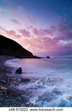 Sunset at the beach Meakoz. Vizcaya. Basque Country. Spain. View Large Photo Image Stock Image - Sunset at the beach Meakoz. Vizcaya. Basque Country. Spain.. Fotosearch