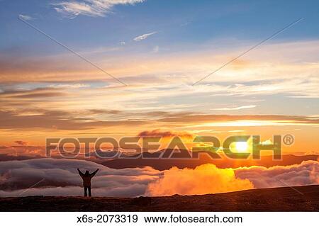 Stock Photo - Sunset at the Viewpoint area - Balcones de Ordesa-, National Park of Ordesa and Monte Perdido, Huesca, Spain.. Fotosearch