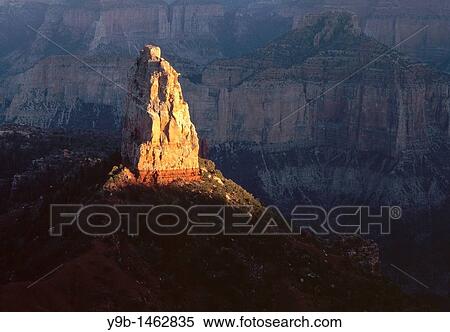Sunset defines Mt Hayden against shadowed canyon walls, view south from Point Imperial, North Rim, Grand Canyon National Park, Arizona, USA View Large Photo Image Stock Photography - Sunset defines Mt Hayden against shadowed canyon walls, view south from Point Imperial, North Rim, Grand Canyon National Park, Arizona, USA. Fotosearch