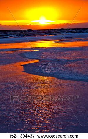 Sunset, Dyrholaey, Southern Iceland, Iceland, Europe View Large Photo Image Stock Photo - Sunset, Dyrholaey, Southern Iceland, Iceland, Europe. Fotosearch