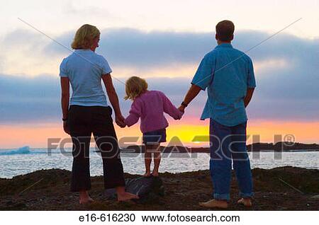 sunset family View Large Photo Image Stock Image - sunset family. Fotosearch