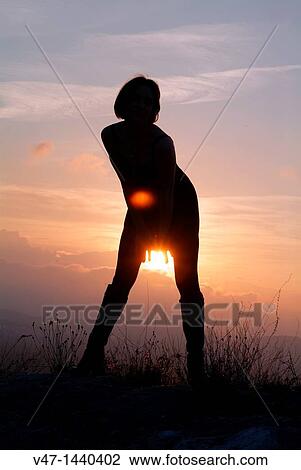 sunset girl View Large Photo Image Stock Image - sunset girl. Fotosearch