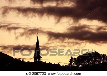 Sunset in Azpeitia, Basque Country. View Large Photo Image Stock Image - Sunset in Azpeitia, Basque Country.. Fotosearch