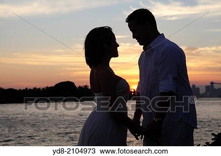 Sunset in Miami Beach, Florida, USA View Large Photo Image Stock Image - Sunset in Miami Beach, Florida, USA. Fotosearch