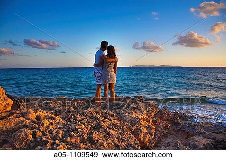 Sunset in Ses Salines, Majorca, Balearic Islands, Spain View Large Photo Image Stock Photo - Sunset in Ses Salines, Majorca, Balearic Islands, Spain. Fotosearch