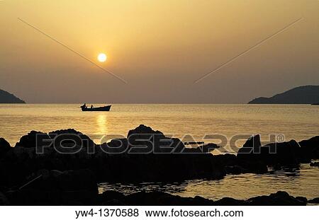 Sunset in Stari Grad on Island of Hvar, Croatia View Large Photo Image Stock Photo - Sunset in Stari Grad on Island of Hvar, Croatia. Fotosearch
