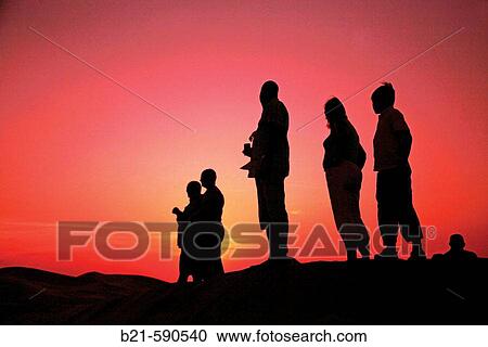 Sunset in the desert. Emirat of Dubai. UAE. View Large Photo Image Stock Image - Sunset in the desert. Emirat of Dubai. UAE.. Fotosearch