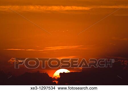 Picture - Sunset in Valencia, Spain. Fotosearch