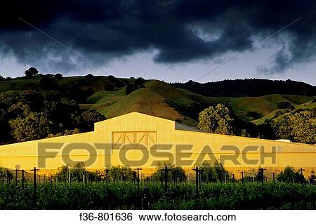 Sunset light on winery, Fetzer Vineyards, East Side Road, near Hopland, Mendocino County, California View Large Photo Image Stock Photograph - Sunset light on winery, Fetzer Vineyards, East Side Road, near Hopland, Mendocino County, California. Fotosearch