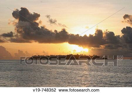 Sunset, Maldives View Large Photo Image Stock Image - Sunset, Maldives. Fotosearch