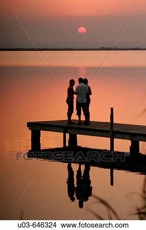 Sunset. Nature reserve of La Albufera, Valencia, Spain. View Large Photo Image Picture - Sunset. Nature reserve of La Albufera, Valencia, Spain.. Fotosearch