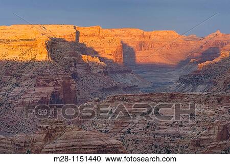 Sunset over buttes and mesas of Little Grand Canyon, San Rafael Swell Utah View Large Photo Image Stock Image - Sunset over buttes and mesas of Little Grand Canyon, San Rafael Swell Utah. Fotosearch