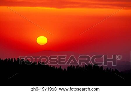 Sunset over the Sierra Nevada foothills from Moro Rock, Giant Forest, Sequoia National Park, California USA. View Large Photo Image Stock Image - Sunset over the Sierra Nevada foothills from Moro Rock, Giant Forest, Sequoia National Park, California USA.. Fotosearch
