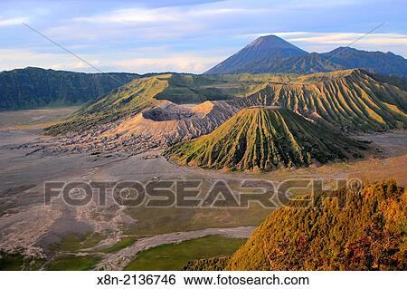 Sunset view of mount Bromo from Penanjakan mountain (2770 m), Bromo Tengger Semeru National Park, Java, Indonesia. View Large Photo Image Stock Photograph - Sunset view of mount Bromo from Penanjakan mountain (2770 m), Bromo Tengger Semeru National Park, Java, Indonesia.. Fotosearch
