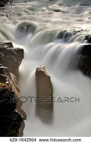 Picture - Sunwapta Falls, Jasper NP, Alberta, Canada. Fotosearch