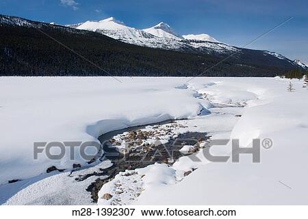 Sunwapta River in winter, Jasper National Park Alberta Canada View Large Photo Image Stock Photo - Sunwapta River in winter, Jasper National Park Alberta Canada. Fotosearch