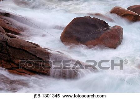 Surf and rocks, blurred motion Cote de Granit Rose, Pink Granite Coast, Cotes d? Armor, Brittany, France, Europe, Atlantic Ocean View Large Photo Image Stock Photography - Surf and rocks, blurred motion Cote de Granit Rose, Pink Granite Coast, Cotes d? Armor, Brittany, France, Europe, Atlantic Ocean. Fotosearch