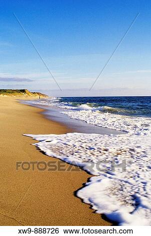 Surf at Nauset beach in the Cape Cod National Seashore in Eastham View Large Photo Image Stock Photograph - Surf at Nauset beach in the Cape Cod National Seashore in Eastham. Fotosearch