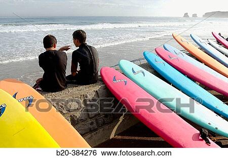 Surf. Hendaye beach. Aquitaine. France. View Large Photo Image Stock Photograph - Surf. Hendaye beach. Aquitaine. France.. Fotosearch