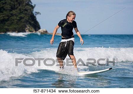 Surf School in Mt Maunganui, North Island, New Zealand View Large Photo Image Picture - Surf School in Mt Maunganui, North Island, New Zealand. Fotosearch