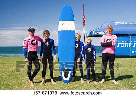 Surf School in Mt Maunganui, North Island, New Zealand View Large Photo Image Stock Photo - Surf School in Mt Maunganui, North Island, New Zealand. Fotosearch