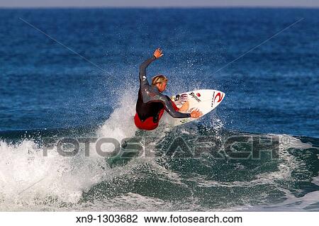 Surfer in Hossegor, Quiksilver Pro France, South West Coast, France. View Large Photo Image Stock Image - Surfer in Hossegor, Quiksilver Pro France, South West Coast, France.. Fotosearch