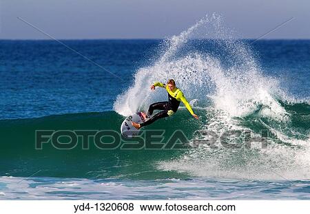 Surfer in Hossegor, Quiksilver Pro France, South West Cost, France View Large Photo Image Stock Photo - Surfer in Hossegor, Quiksilver Pro France, South West Cost, France. Fotosearch