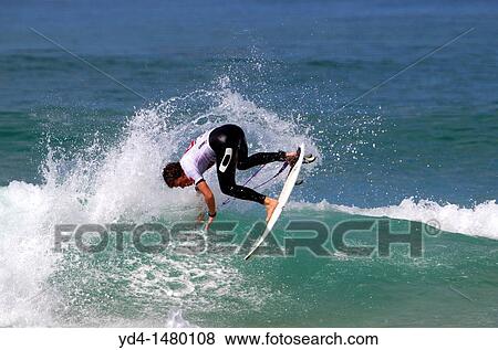 Surfer in Hossegor, Quilsilver Pro France, South West Coast, France View Large Photo Image Stock Photo - Surfer in Hossegor, Quilsilver Pro France, South West Coast, France. Fotosearch