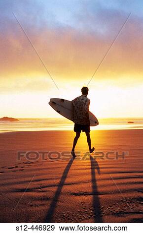 Surfer. Oregon. USA. View Large Photo Image Stock Photo - Surfer. Oregon. USA.. Fotosearch
