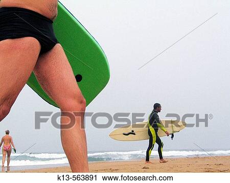Surfers. Algarve. Portugal View Large Photo Image Stock Image - Surfers. Algarve. Portugal. Fotosearch