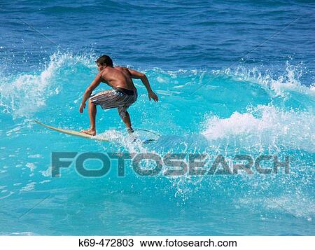 Surfing. Kailua Bay. Hawaii. USA. View Large Photo Image Stock Image - Surfing. Kailua Bay. Hawaii. USA.. Fotosearch