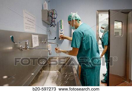 Surgeon washing hands, traumatology operation room. Hospital de Zumarraga, Gipuzkoa, Euskadi, Spain View Large Photo Image Stock Image - Surgeon washing hands, traumatology operation room. Hospital de Zumarraga, Gipuzkoa, Euskadi, Spain. Fotosearch
