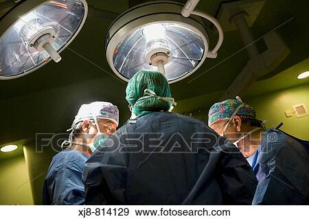 Stock Photo - Surgeons. Hospital Universitario de Gran Canaria Doctor Negrin, Las Palmas de Gran Canaria. Canary Islands, Spain. Fotosearch