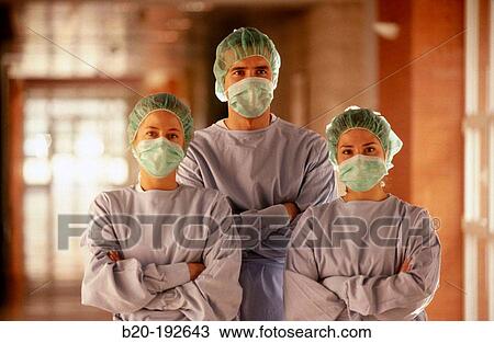 Stock Image - Surgeons. Fotosearch