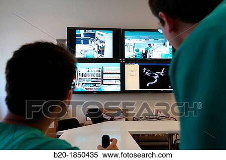 Surgery preparation screens, Interventional Neuroradiology, Radiology Department, Donostia Hospital, San Sebastian, Donostia, Gipuzkoa, Basque Country, Spain View Large Photo Image Stock Photography - Surgery preparation screens, Interventional Neuroradiology, Radiology Department, Donostia Hospital, San Sebastian, Donostia, Gipuzkoa, Basque Country, Spain. Fotosearch