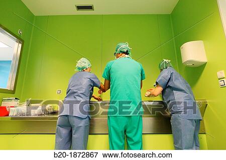 Surgical Scrub, General Emergency Surgery, Operating Theatre, Donostia Hospital, San Sebastian, Donostia, Gipuzkoa, Basque Country, Spain View Large Photo Image Stock Photo - Surgical Scrub, General Emergency Surgery, Operating Theatre, Donostia Hospital, San Sebastian, Donostia, Gipuzkoa, Basque Country, Spain. Fotosearch