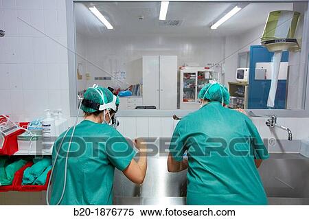 Surgical Scrub, Handwashing, Operating Room, Surgery, Hospital Donostia, San Sebastian, Gipuzkoa, Basque Country, Spain View Large Photo Image Stock Photography - Surgical Scrub, Handwashing, Operating Room, Surgery, Hospital Donostia, San Sebastian, Gipuzkoa, Basque Country, Spain. Fotosearch