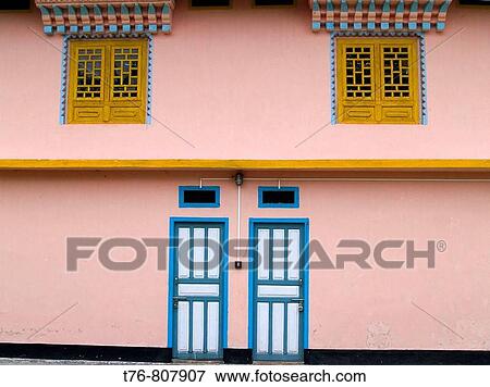 surreal colors and architecture at Sangachoeling Monastery in Sikkim India View Large Photo Image Stock Photo - surreal colors and architecture at Sangachoeling Monastery in Sikkim India. Fotosearch