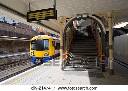 Surrey Quays Station, London Overground Railway, London. View Large Photo Image Stock Photo - Surrey Quays Station, London Overground Railway, London.. Fotosearch