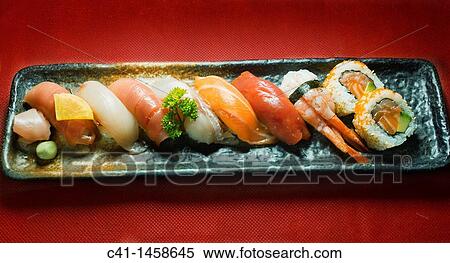Sushi moriawasi View Large Photo Image Stock Photography - Sushi moriawasi. Fotosearch