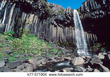 Svartifoss, Iceland View Large Photo Image Picture - Svartifoss, Iceland. Fotosearch