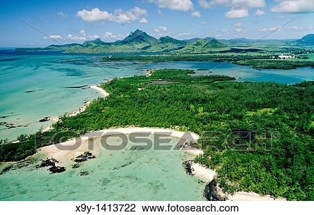 SW over beaches of Isle Aux Cerfs, Beau Rivage, toward Mt Bambou and Lion Mt in Domaine du Chasseur, east coast of Mauritius View Large Photo Image Stock Image - SW over beaches of Isle Aux Cerfs, Beau Rivage, toward Mt Bambou and Lion Mt in Domaine du Chasseur, east coast of Mauritius. Fotosearch