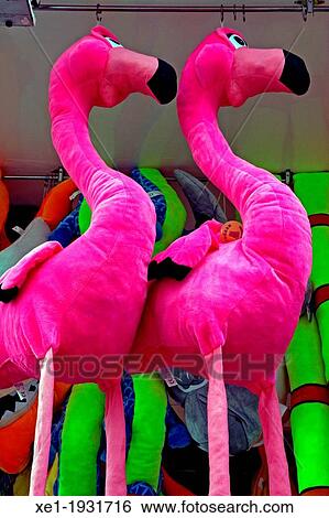 Stock Photograph - swans pink, dolls. Fotosearch