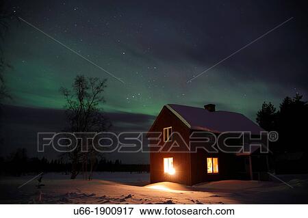 Sweden, Lappland, Gallivare, Aurora borealis View Large Photo Image Stock Photo - Sweden, Lappland, Gallivare, Aurora borealis. Fotosearch