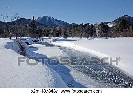 Swift River during the winter months This river travels along side of the Kancamagus Highway route 112 which is one of New England's scenic byways in the White Mountains, New Hampshire USA View Large Photo Image Stock Photo - Swift River during the winter months This river travels along side of the Kancamagus Highway route 112 which is one of New England's scenic byways in the White Mountains, New Hampshire USA. Fotosearch