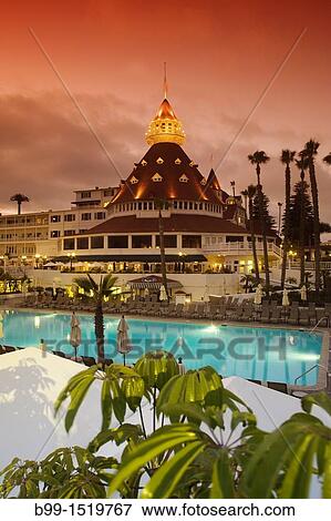 SWIMMING POOL HOTEL DEL CORONADO SAN DIEGO CALIFORNIA USA View Large Photo Image Stock Photo - SWIMMING POOL HOTEL DEL CORONADO SAN DIEGO CALIFORNIA USA. Fotosearch