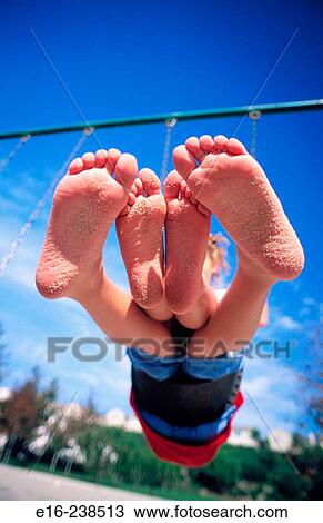 Stock Image - swinging friends. Fotosearch