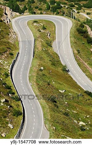 Switzerland, Western Europe, Grimsel region, Grimselpass Southern ascent of the Grimsel mountain road from Gletsch towards the top of the Grimsel mountain pass View Large Photo Image Stock Photo - Switzerland, Western Europe, Grimsel region, Grimselpass Southern ascent of the Grimsel mountain road from Gletsch towards the top of the Grimsel mountain pass. Fotosearch