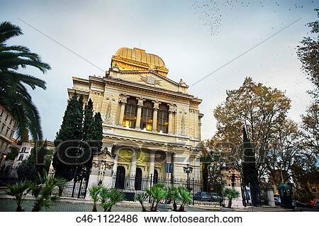Synagogue. Rome. Lazio. Italy. View Large Photo Image Stock Photograph - Synagogue. Rome. Lazio. Italy.. Fotosearch